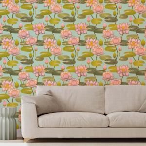 Papel pintado patchwork de colores  156x270cm