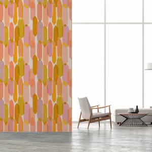 Papel pintado patchwork pastel  156x270cm