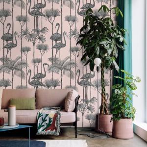 Papel pintado pelícanos en papel ecológico fino,200x280cm,8…