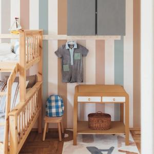 Papel pintado rayas capuchino 100x280cm