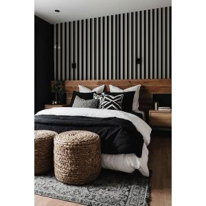Papel pintado rayas de alta gama 200 g 250x300 cm 6 tiras…