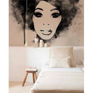 Papel pintado rostro afro de alta gama 200 g 250x300 cm 6 t…