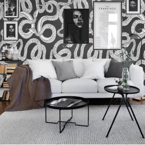 Papel pintado serpientes en papel ecológico fino,280x200 cm…