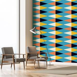 Papel pintado simetría dinámica  52x1000cm