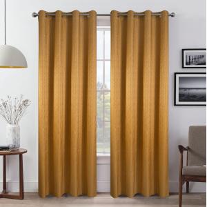Par de cortinas amarillo 140x260cm
