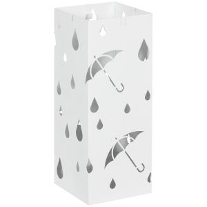 Paragüero 15.5x15.5x40 cm blanco