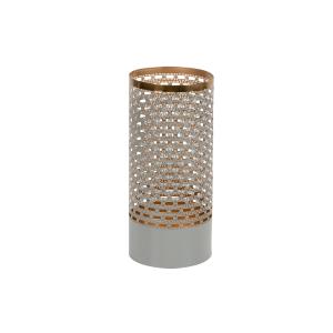 Paraguero gris de metal 20x20x45cm