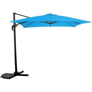 Parasol aluminium azul 250 x 250 x 236 cm