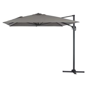 Parasol aluminium gris 300 x 400 x 300 cm