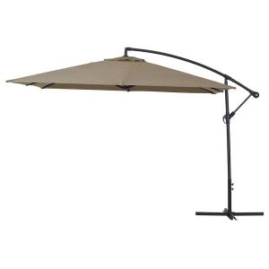 Parasol aluminium marrón 298 x 298 x 253 cm