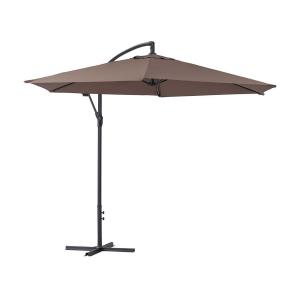 Parasol aluminium marrón 300 x 300 x 260 cm