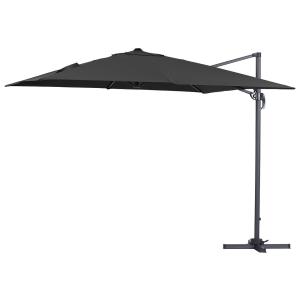 Parasol aluminium negro 300 x 300 x 290 cm