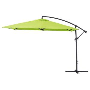 Parasol aluminium verde 298 x 298 x 253 cm