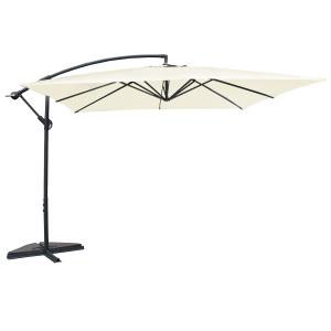 Parasol cuadrada 3 x 3 m crudo