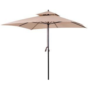 Parasol de jardín 300x300x297cm beige