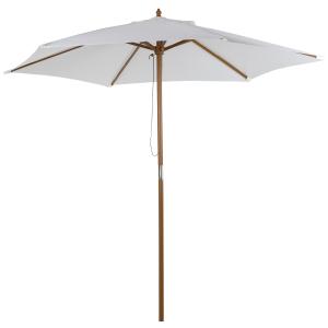 Parasol de jardín blanco ø250 x 230 cm