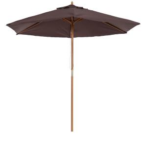 Parasol de jardín color marrón ø250 x 230 cm