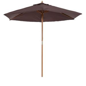 Parasol de jardín ø250x230 cm café