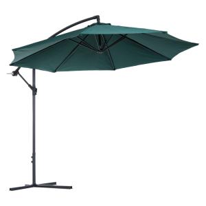 Parasol de jardín ø300x250 cm verde oscuro