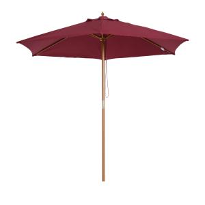 Parasol de jardín rojo ø250 x 230 cm