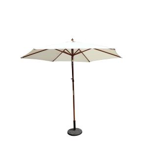 Parasol de madera ø 300cm inclinable crudo