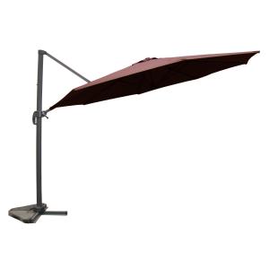 Parasol excéntrico chocolate redondo ø 350 cm, giratorio a…