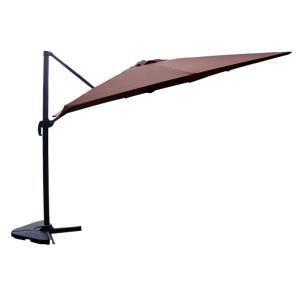 Parasol excéntrico rectangular 3 x 4 m, giratorio en 360 de…
