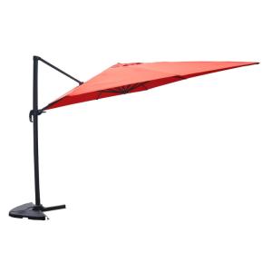 Parasol excéntrico rectangular 3 x 4 m giratorio en 360 deg…