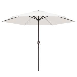 Parasol jardín fijo con manivela beige de aluminio de  Ø 27…