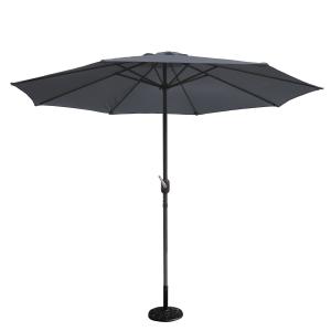 Parasol recta redondo ø 270cm gris