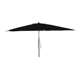 Parasol recto 4x3 m negro