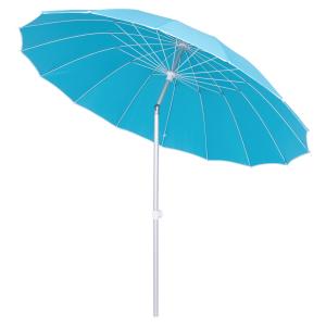 Parasol sombrilla azul mástil de aluminio de Ø 250 cm
