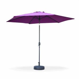 Parasol, sombrilla central, redondo, morado, 300 cm
