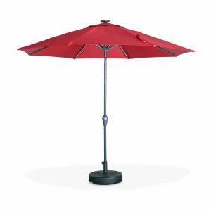 Parasol, sombrilla central, rojo, 270cm