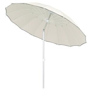 Parasol sombrilla inclinable blanco roto de aluminio de Ø 2…