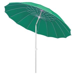 Parasol sombrilla verde con mástil de aluminio de Ø 250 cm