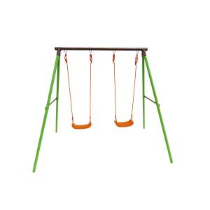 Parque infantil de acero  verde 227 x 156 x 196 cm