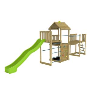 Parque infantil de triple plataforma madera marrón FSC®