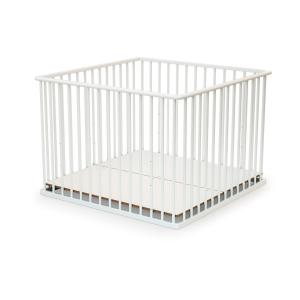 Parque infantil madera blanco 100 x 100 cm