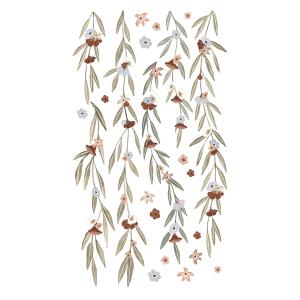 Pegatinas en vinilo de eucalipto y flores 43,5x45cm