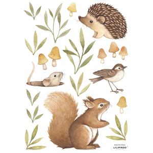 Pegatinas en vinilos marrón bosque 29.7x42 cm