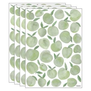 Pegatinas pared decorativas ciruelas acuarela,  4 láminas =…