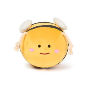 Peluche abeja bordado color amarillo. 10x15cm