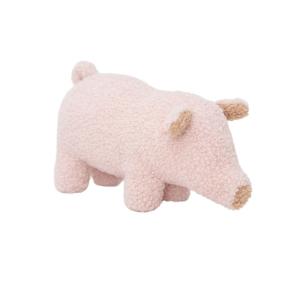 Peluche baby cerdo de algodón 100% rosa 30X8X13cm