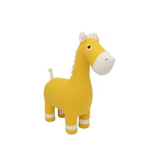 Peluche caballo maxi de algodón 100% amarillo 94X33X90 cm