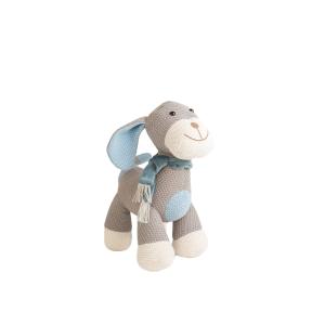 Peluche cocker mini de algodón 100% gris 38X25X46 cm