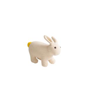 Peluche conejo mini de algodón 100% blanco 36X17X26 cm