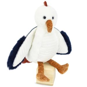 Peluche de gaviota blanca