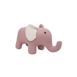 Peluche elefante maxi de algodón 100% rosa 88X26X66 cm