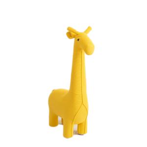 Peluche jirafa maxi de algodón 100% amarillo 90X33X128 cm